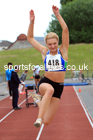 Womens under-20s long jumps, 2022 Northern Senior and Under-20 Champs., Wavertree Athletics Centre, Liverpool. Photo: David T. Hewitson/Sports for All Pics